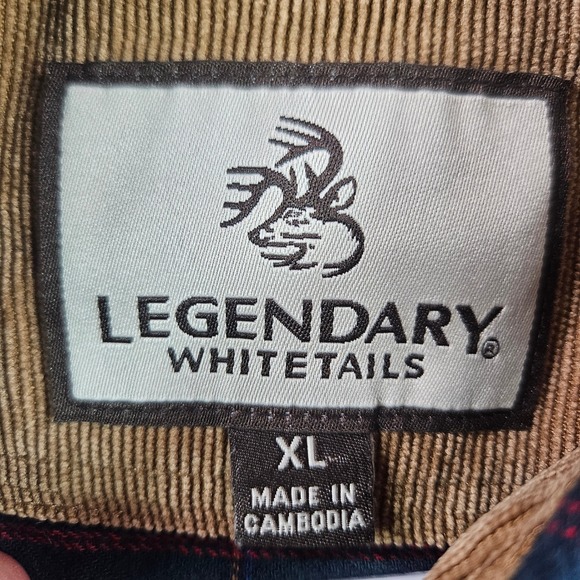 Legendary Whitetails Mens Plaid Flannel Shirt Long Sleeve Button Up Size XL - Picture 4 of 10